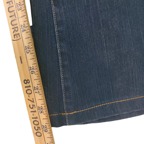 J Brand Dark Wash Bootcut Flare Jeans Mid Rise Dark Blue Sz 26 - Picture 5 of 8